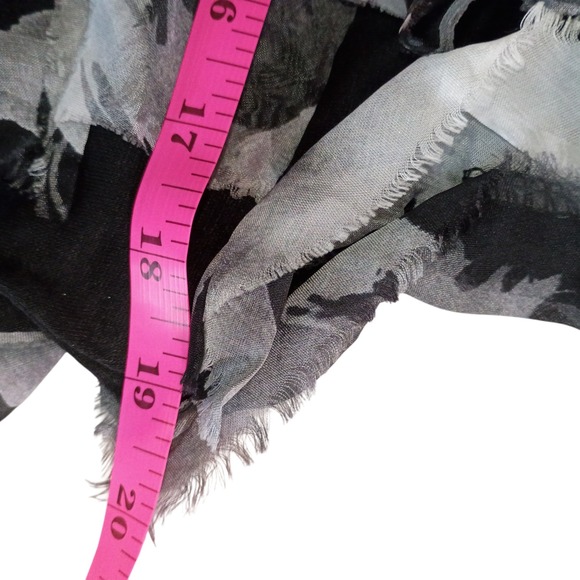 Tempo Paris Womens Asymmetric Abstract Ruffle Tank Top Black White Size L - Picture 10 of 11